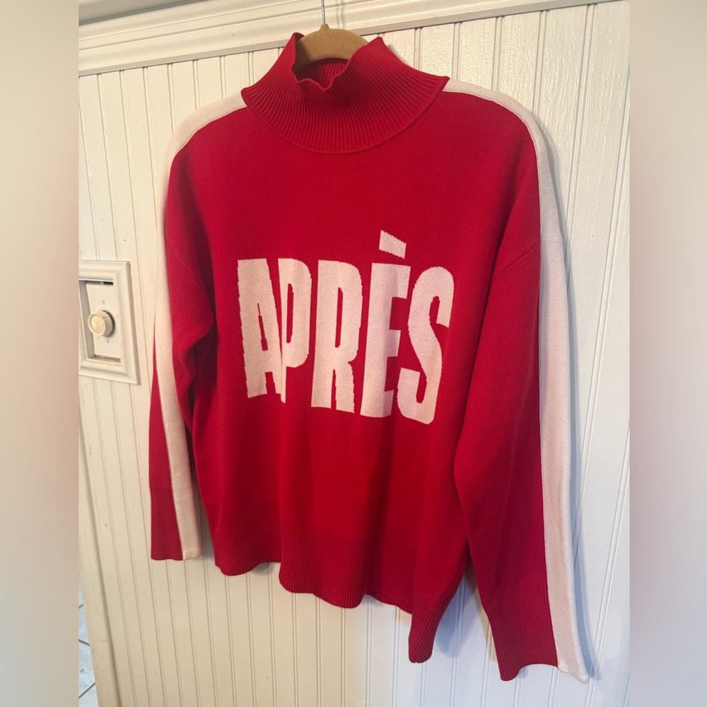 Antonio Melani Small “Apres” Red and White Sweater